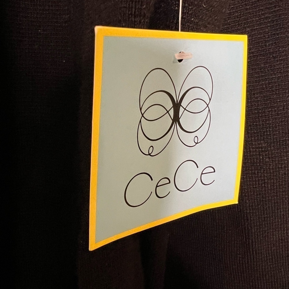 320. NWT CeCe Black Knit Blazer/Cardigan XS